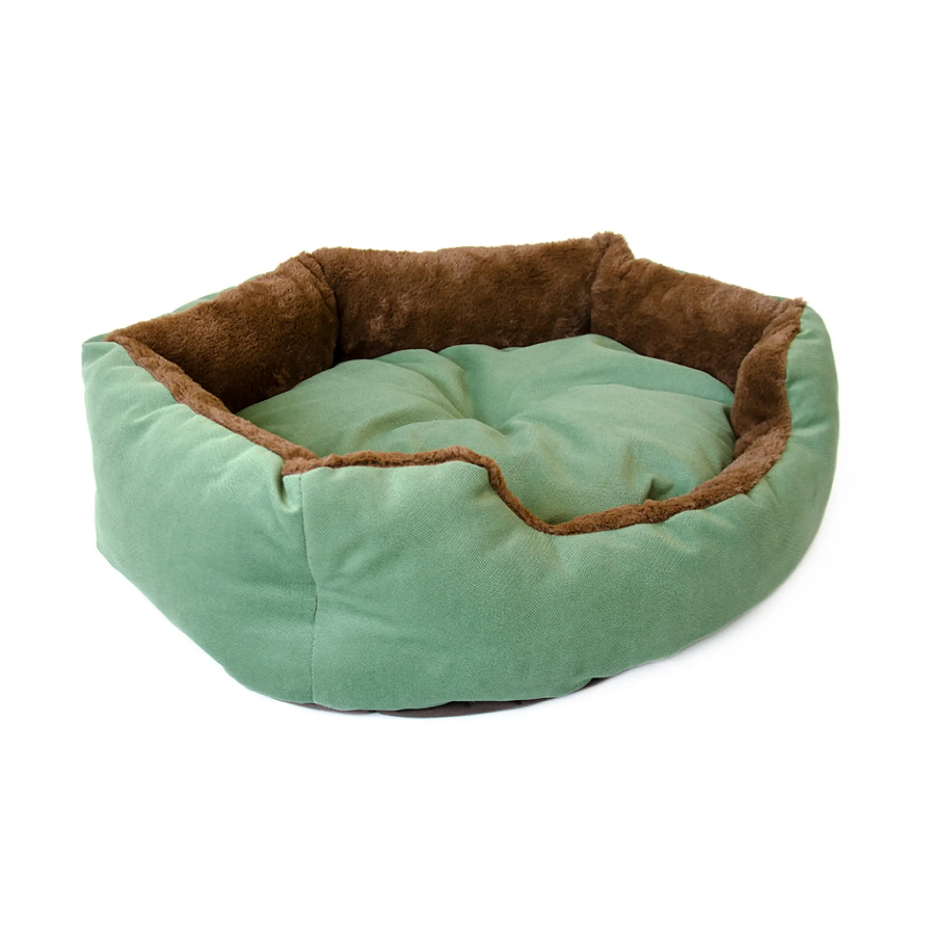 Лежак вiд Джека Кула (Тканина Зелена із коричневим)
